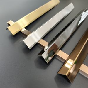Moderno Profilo Angolare a <span class=keywords><strong>L</strong></span> in Acciaio Inox 304 Dorato per Piastrelle, Decorativo, Resistente all'Acqua e agli Acidi - Product Image 5