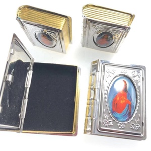 Mini Scatola in <span class=keywords><strong>Acciaio</strong></span> Inox per <span class=keywords><strong>Rosario</strong></span>, Contenitore Regalo per Rosari con Perline da 4mm e 6mm - Product Image 2