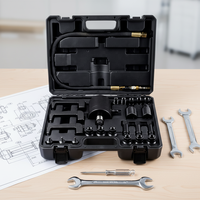 Kit d'outils de démontage et d'extraction d'injecteurs de carburant pneumatiques en acier au carbone pour réparation automobile diesel/essence, usage universel