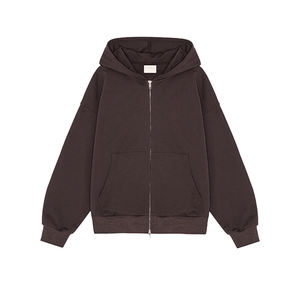 Ropa deportiva de invierno Vintage <span class=keywords><strong>Gym</strong></span> Fitness Workout <span class=keywords><strong>Outfit</strong></span> Mujeres Sudaderas con cremallera Color sólido Puff Impreso Ropa personalizada para damas - Product Image 3