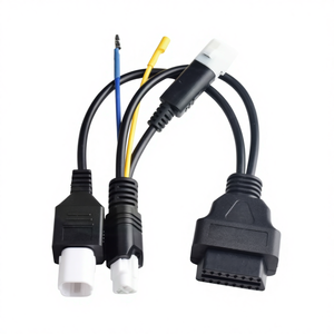 Untuk Yamaha kabel diagnostik 1to 2 OBD 16pin kabel sepeda motor 3pin + 4pin kawat konversi harness - Product Image 1