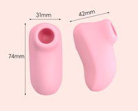 Wiederaufladbarer Silikon-Vibrator für Frauen mit Klitoris- und Brustwarzen-Stimulation, Oraler Saugstimulator für Vagina und Brust, Täglich Wasserdicht