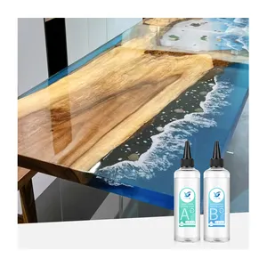 Crystal Clear Art Resin Coating Two Component 3:1 Epoxy Resin Resin Epoxy Crystal Clear Deep Pour Liquid For Craft Diy
