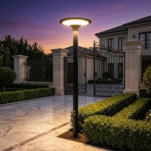 Lampada Solare per Pali 2300LM IP65 Impermeabile, Illuminazione <span class=keywords><strong>da</strong></span> Giardino LED dal Tramonto all'Alba con Batteria LiFePO4, Illuminazione Stradale per Esterni - Product Image 5