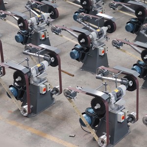 JUHUA Manual Metal <strong>Sand</strong> Belt <strong>Grinder</strong> Grinding and Polishing Machine for Faucet Industry - Product Image 6