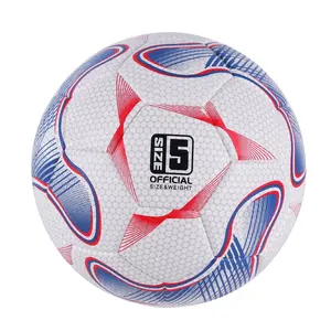 工場カスタム提供サーマルボンドサッカーボール、サイズ4/5トレーニング/ゲームサッカー、屋内/屋外用PVC/PUサッカーボールボール