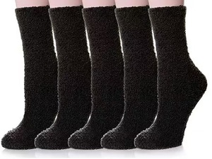 Chaussettes moelleuses respirantes pour femmes et filles, chaussettes chaudes, douces, épaisses et confortables pour la maison, pour l'hiver - Product Image 2