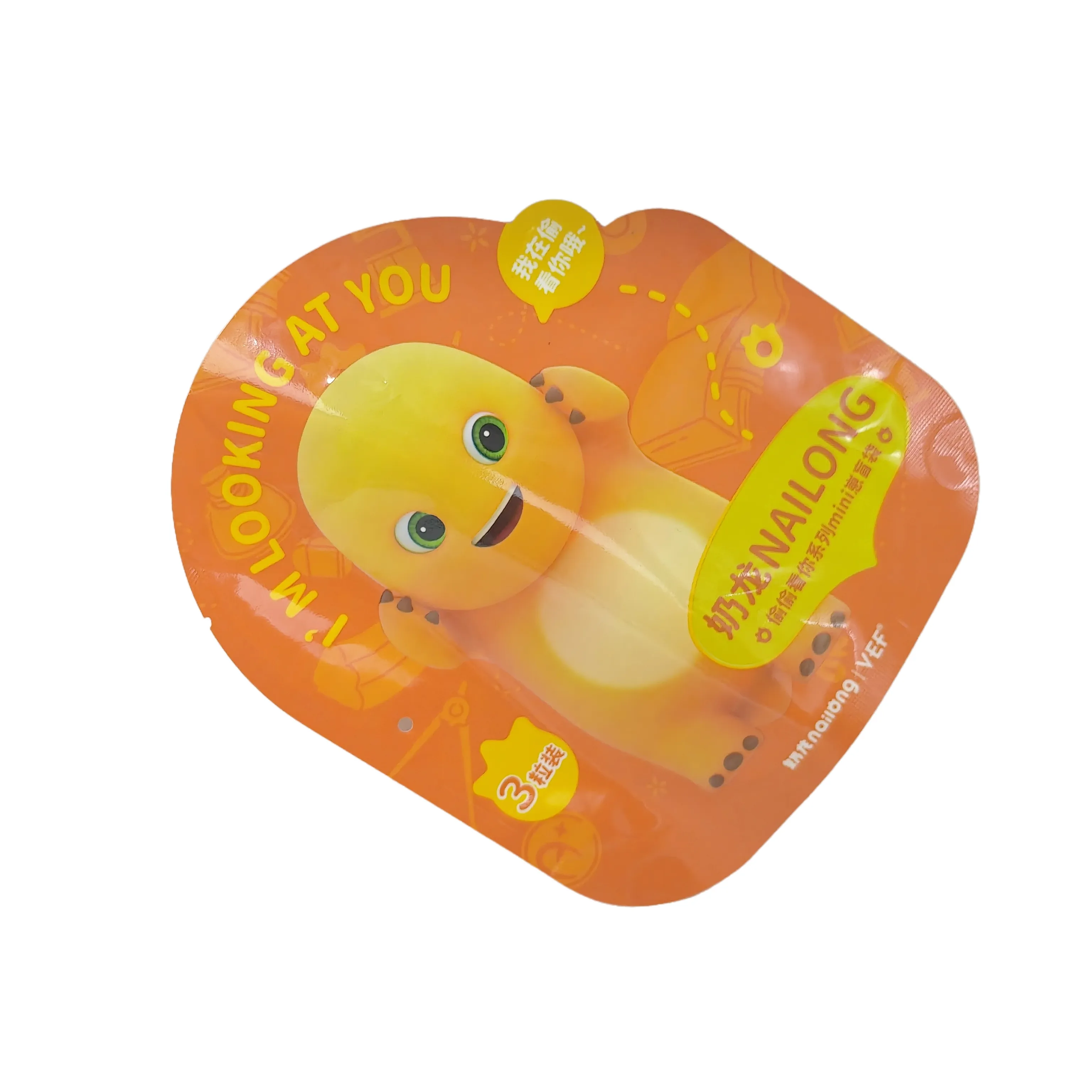 Bolsa holográfica a prueba de niños troquelada personalizada, a prueba de olores, especiales de forma gomitas Irregular, bolsas de Mylar de embalaje comestible de 3,5g