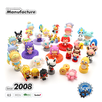 Juguete de Dibujos Animados Ecológico Personalizado, Caja Sorpresa con Figuras de Acción de Anime Lindas y Móviles, con Empaque de Silicona PVC 3D