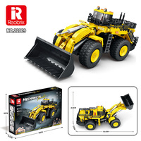 Reobrix 22009 Série Ingénierie Camions Chargeurs Télécommandés Blocs de Construction 1876 Pièces Assemblage Haute Difficulté Éducatif