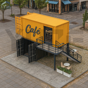 Thiết kế thời trang hai tầng <span class=keywords><strong>container</strong></span> quán cà phê trên tầng thượng <span class=keywords><strong>Container</strong></span> vận chuyển thanh để bán - Product Image 2
