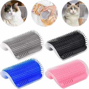 MAIRUN Dog Shedding <b>Wall</b> <b>Corner</b> Grooming Brush Tool Plastic Self Cleaning Remover Comb 3 Colors - Product Image 3