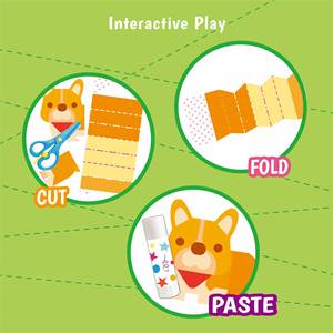 Kit d'activités créatives pour la motricité fine des enfants, activités créatives pour les enfants d'âge préscolaire, ciseaux sécuritaires pour les enfants, livre d'activités sur les compétences de la cisaille - Product Image 2