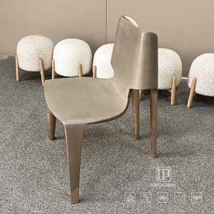 Sillas de Madera Curvadas de Diseño Moderno en Color Marrón Claro para Restaurante, Hotel, Apartamento, Oficina, Comedor - Product Image 5