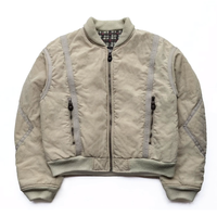 Nouveau design blouson d'aviateur court en nylon balistique zippé avec doublure en tartan style hip-hop imperméable et réversible