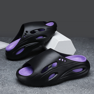 รองเท้าแตะลำลองผู้ชายแฟชั่นดีไซน์ใหม่ประจำฤดูร้อนปี 2025 รองเท้าสไลด์ EVA รองเท้ากีฬาโฟมแบบสั่งทำพร้อมโลโก้สำหรับผู้ชาย - Product Image 3