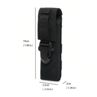 Housse de lampe torche tactique personnalisée, support de lampe torche mobile pouvant être installé sur les épaules, les cuisses, les bras et la taille, vente en gros