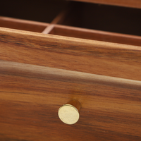 Boîte de rangement personnalisée en bois pour sachets de thé avec tiroir supérieur, coffre de service à thé, boîte de rangement pour service à thé d'accueil