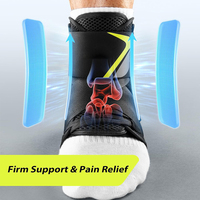 Support de cheville réglable professionnel pour enveloppement de compression de cheville entorse pour la prévention des blessures et la récupération sportive
