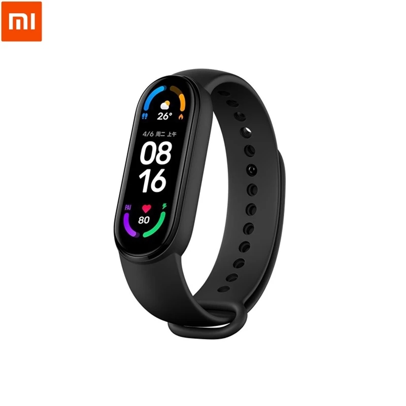 Смарт-браслет Xiaomi Mi Band 6, 5 цветов, с AMOLED экраном