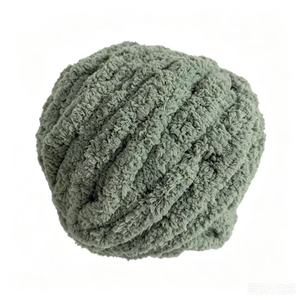 Factory Wholesale Chunky Mix Colors Velvet Blanket <b>Yarn</b> 2cm <b>Wool</b> Baby <b>Yarn</b> Fluffy Hand Knitting Thick Bulky Chunky Chenille <b>Yarn</b> - Product Image 1
