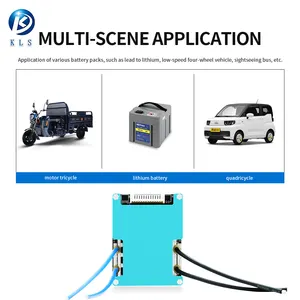 KLS 6s 7s 9s 10s 20a 30a 60a lifepo4 bms li-ion bms para motocicleta elétrica, triciclo, veículo de quatro rodas de baixa velocidade, carro de turismo