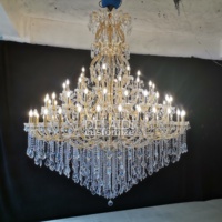 Lámparas de Araña Extra Grandes de Cristal para Hotel, Lámparas Colgantes de Cristal, Lámpara de Cristal María Teresa, Lustre de Cristal