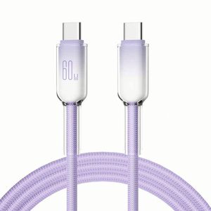 สายชาร์จเร็ว Type C สายเคเบิลข้อมูลไมโคร USB แบบแบนสายชาร์จ Tipo C สำหรับโทรศัพท์15 16 PRO MAX - Product Image 1