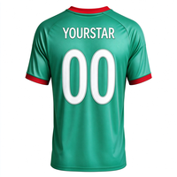 Maillot de football national 2026 en gros, uniforme de football personnalisé de qualité thaïlandaise, édition joueur verte