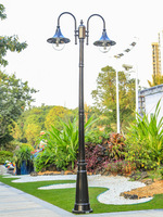 Lámpara de Jardín LED Grande de Estilo Europeo, IP68 Impermeable, de Aluminio Fundido a Presión, con 10 Años de Garantía, para Iluminación de Paisajes