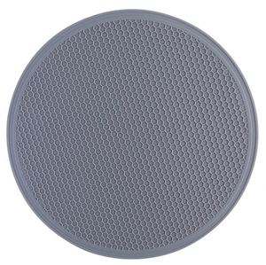 Sous-plat rond en silicone alvéolé extra large de 30 cm, résistant à la chaleur, antidérapant, multifonctionnel, isolation pour micro-ondes - Product Image 1