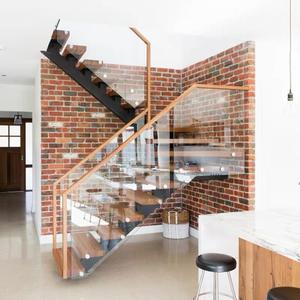 चीन से इनडोर होम डिय आवासीय घर के लिए महान गुणवत्ता ठोस लकड़ी फ्लोटिंग सीढ़ी प्रणाली - Product Image 5