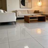 Carreaux de porcelaine super blancs Foshan 800x800mm, carreaux de sol brillants pour salon de luxe, villa, hall, projet