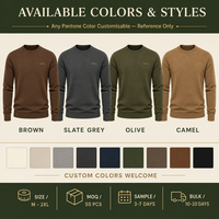 Fournisseur direct d'usine de vêtements en tricot pour hommes sur mesure, fabricant de pulls en laine et cachemire, vente en gros de vêtements en tricot pour les États-Unis et le Canada