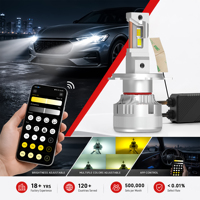 Gview Gran Oferta G18W Focos LED para Autos, Control por Aplicación, Inteligente, 130W, 40000 Lúmenes, Sistema de Iluminación 9005 9006