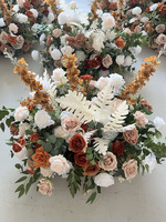 Bouquet de fleurs artificielles personnalisé pour centre de table, boule de fleurs, arrangement de mariage, décoration