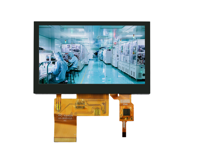 4.3 Inch 800x480 Resolution RGB TFT LCD Screen 500 Nit ST72611 Drive IC Lcd Module