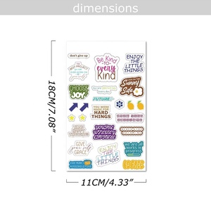 Autocollant de calligraphie Yihe Planner - Organisateur/Planificateur pour cadeau/usage de bureau Reliure thermique - Product Image 4