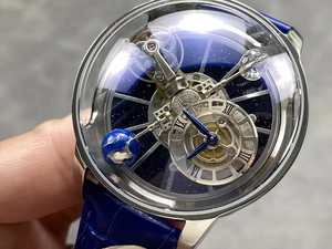 Nouvelle montre de luxe Mossinate cadran en diamant Astronomia Tourbillon en acier inoxydable 42mm cristal de saphir montre mécanique pour hommes - Product Image 4