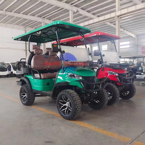 รถกอล์ฟไฟฟ้า 6 ที่นั่ง แบตเตอรี่ลิเธียม ใช้ในเมืองได้ พร้อมกระจกมองหลัง ความเร็ว 30 กม./ชม. ระยะทางวิ่ง 50-70 กม. - Product Image 1