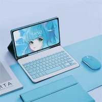 Dukung Bahasa-Bahasa Khusus Paket Lengkap Mouse dan Keyboard Nirkabel BT dengan Pelindung Silikon Lembut