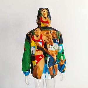 Custom Design Wholesale Windbreaker <b>Light</b> <b>Jacket</b> Manufacturer Oversized Soft Shell Hooded Windbreaker <b>Jackets</b> for Men - Product Image 2