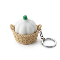 Breloque porte-clés pomme rouge imprimée en 3D, boutons mécaniques à pression, jouet anti-stress mignon pour la décompression