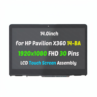 Écran tactile LCD FHD de remplacement 14'' pour HP Pavilion X360 14-BA 14m-ba013dx 1920x1080