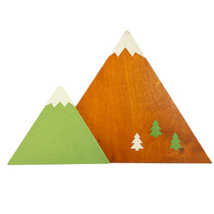ZAKKA Mt. Ornement de bureau à thème sérigraphié en bois Fuji 18x33x12cm pour photomaton - Product Image 5