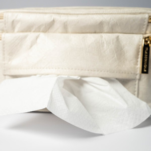 Recycled Tyvek Cosmetic Bag with Zipper Closure Durable Fashion <b>Makeup</b> Storage & Pencil <b>Case</b> for Girls (Customizable) - Product Image 5