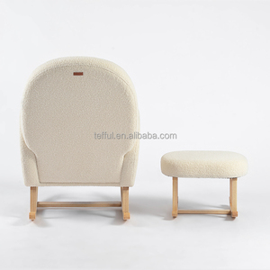 Silla Mecedora Moderna de Madera para Bebés, para Lactancia Nocturna, Diseño Portátil - Product Image 5