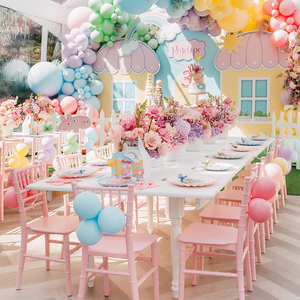 Bán Buôn Hình Chữ Nhật Hình Dạng Nghiên Cứu Trường Mẫu Giáo Trẻ Em Trẻ Em Sinh Nhật Đảng Bảng Và Ghế Đặt - Product Image 2