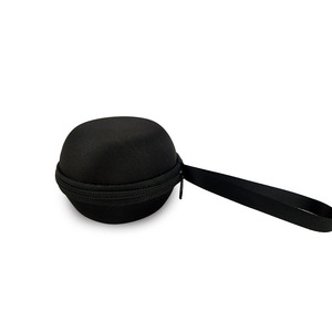Bolsa de almacenamiento para pelotas de muay thai Eva, redonda, a prueba de golpes, color negro sólido, un compartimento - Product Image 2