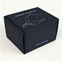 Boîte cadeau personnalisée pour casquette de baseball, boîte en papier pour chapeaux à fleurs, boîtes d'emballage d'expédition en carton recyclable